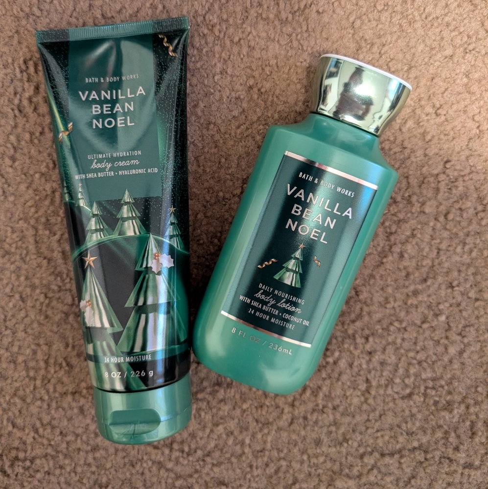 Vanilla Bean Noel Body Lotion and Cream Set